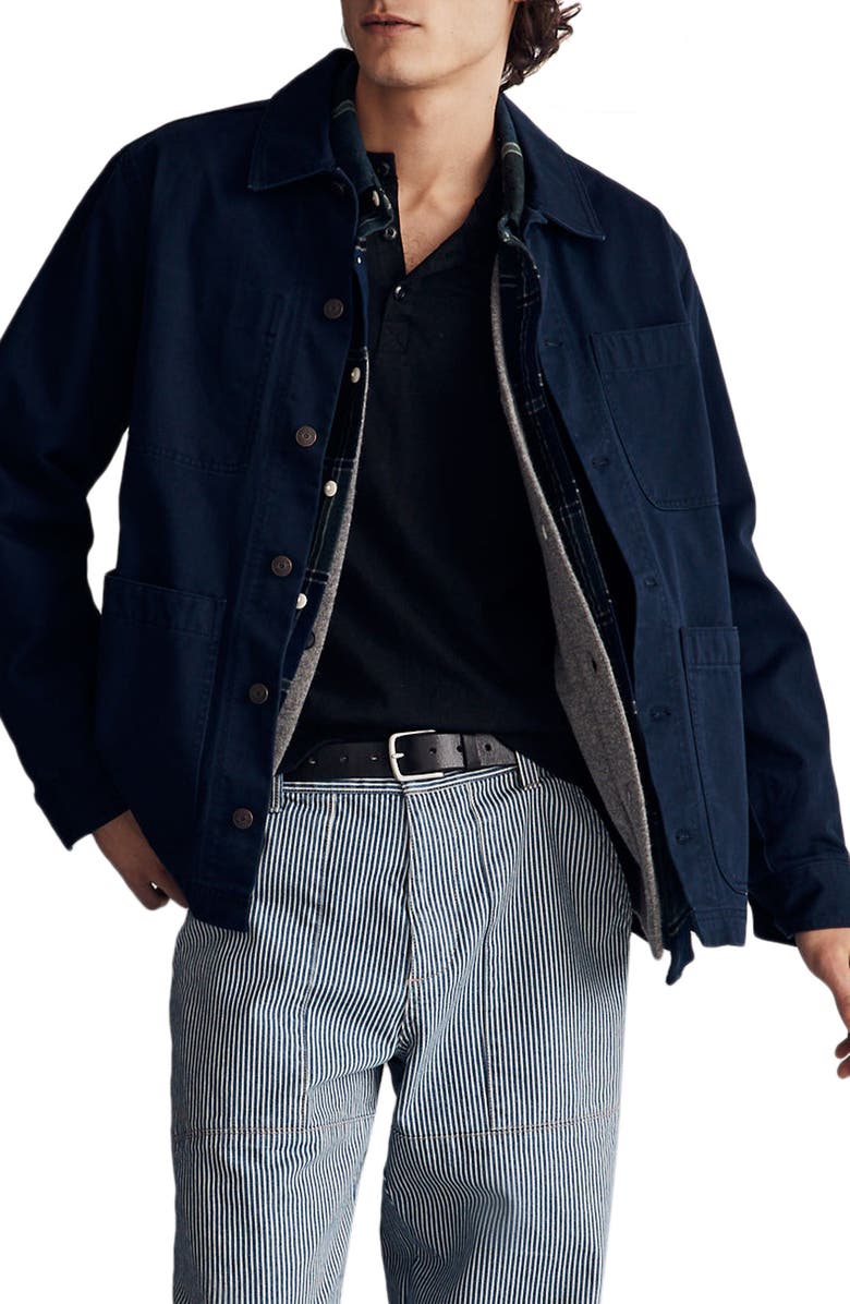 Madewell Garment-Dyed Canvas Chore Jacket, Main, color,