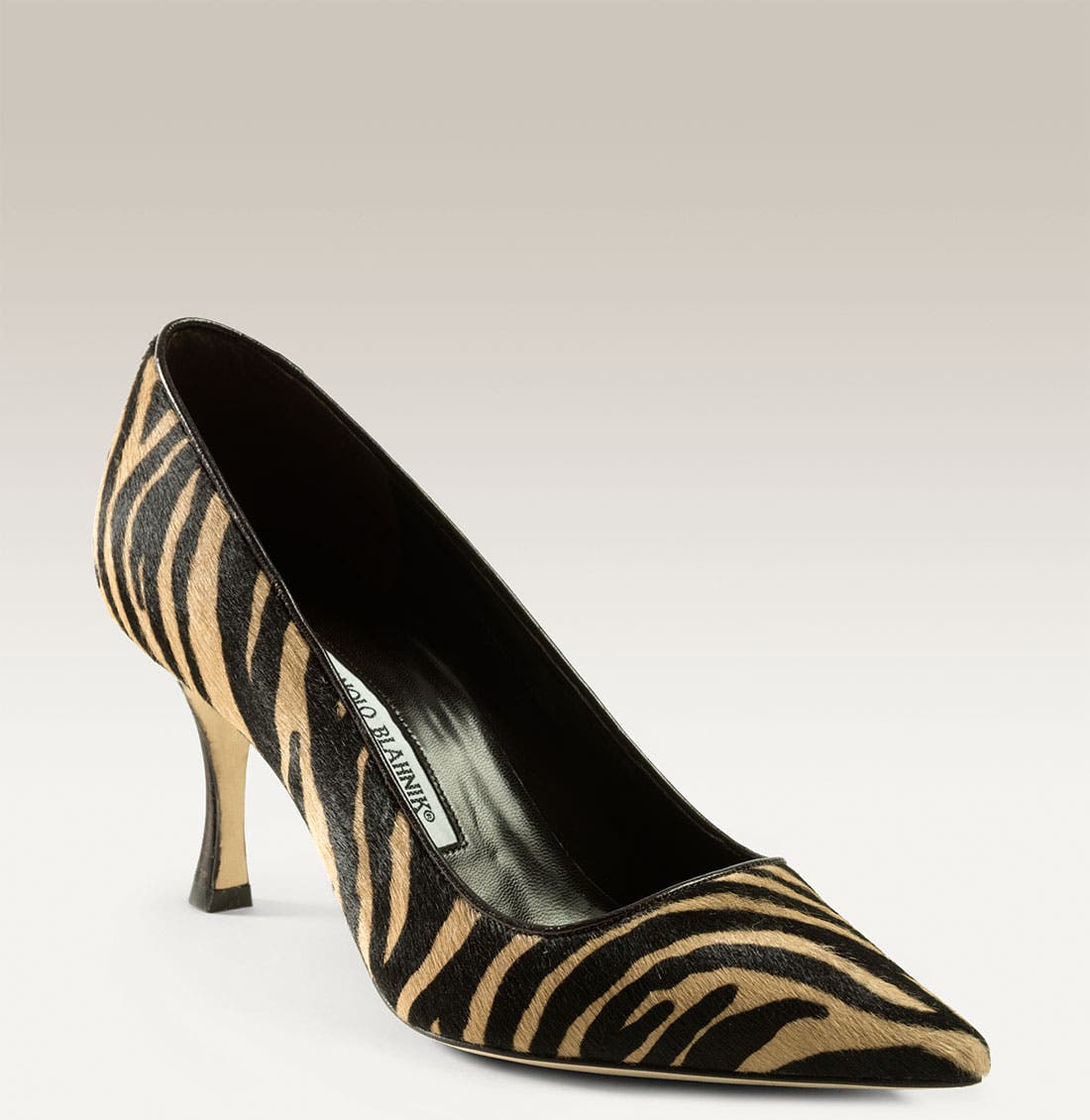 'Para' Suede Pump, Main, color, ZEBRA