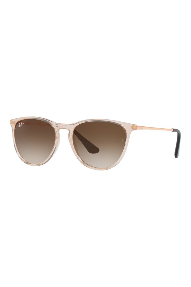Kids' Junior Erika 50mm Gradient Phantos Sunglasses, Alternate, color, TRANSPARENT BROWN