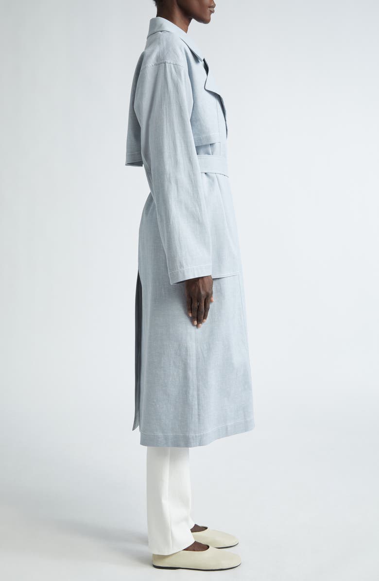 Lafayette 148 New York Oversize Belted Trench Coat, Alternate, color, Atlas Melange