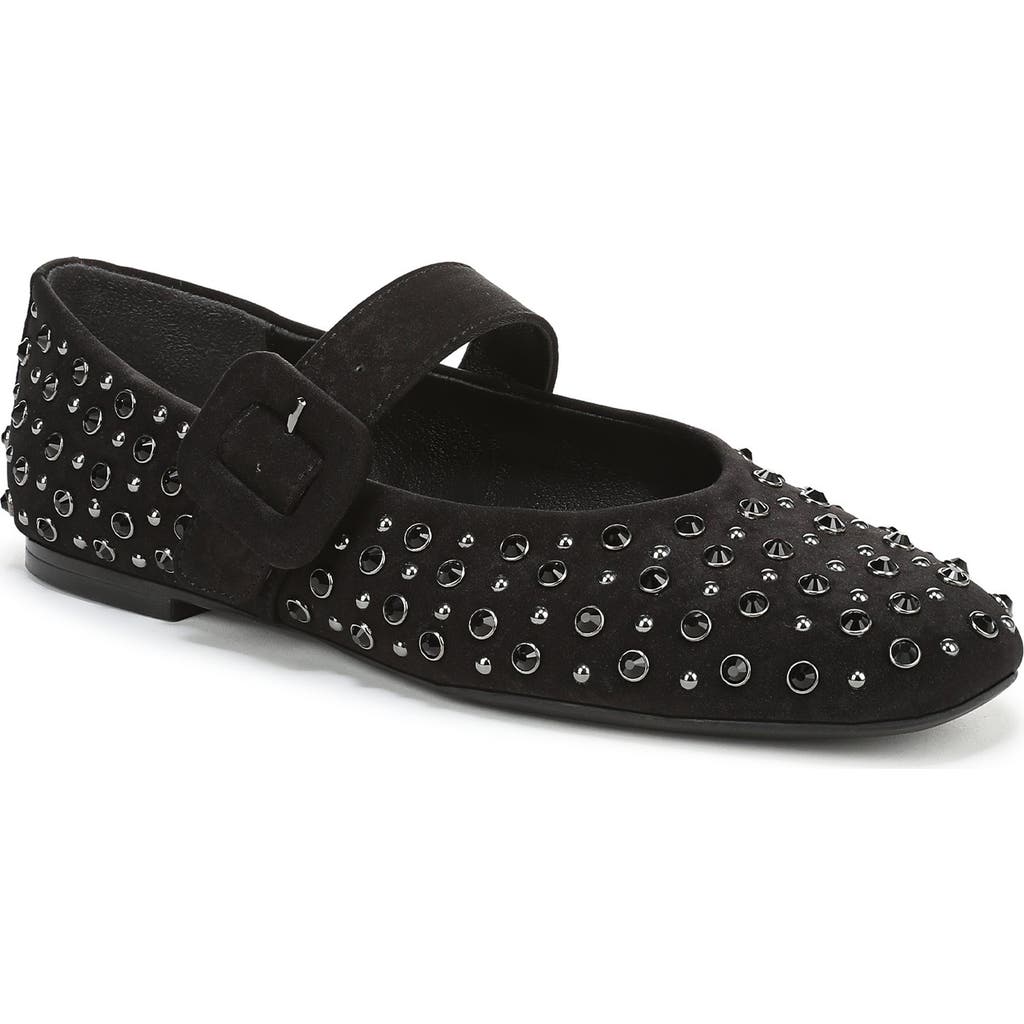 Circus Ny By Sam Edelman Blaire Studded Mary Jane Flat In Black