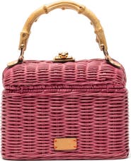 Frances Valentine Hannah Woven Wicker Lunchbox