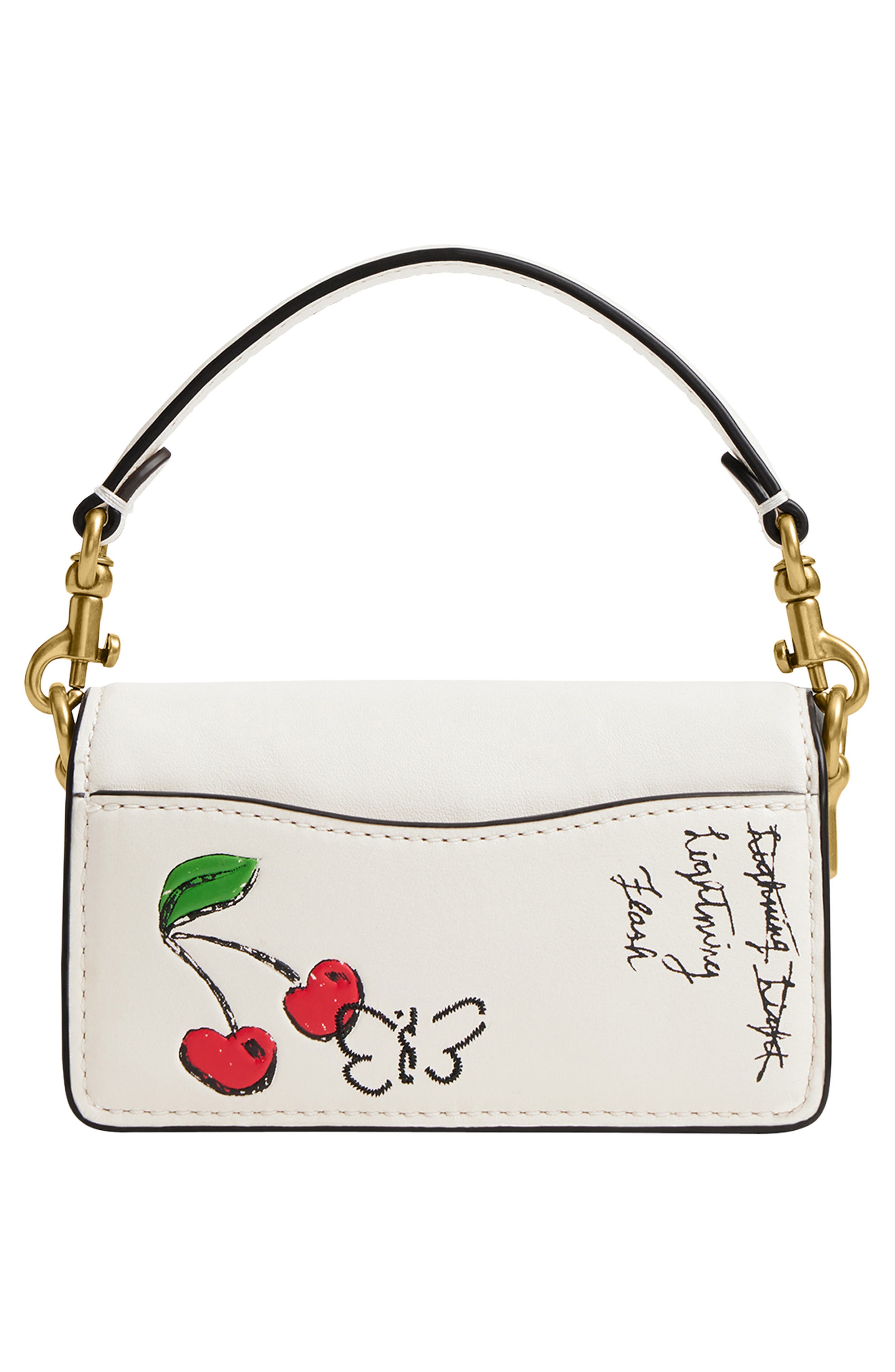 COACH Tabby 12 Sketch Print Leather Shoulder Bag, Alternate, color, 