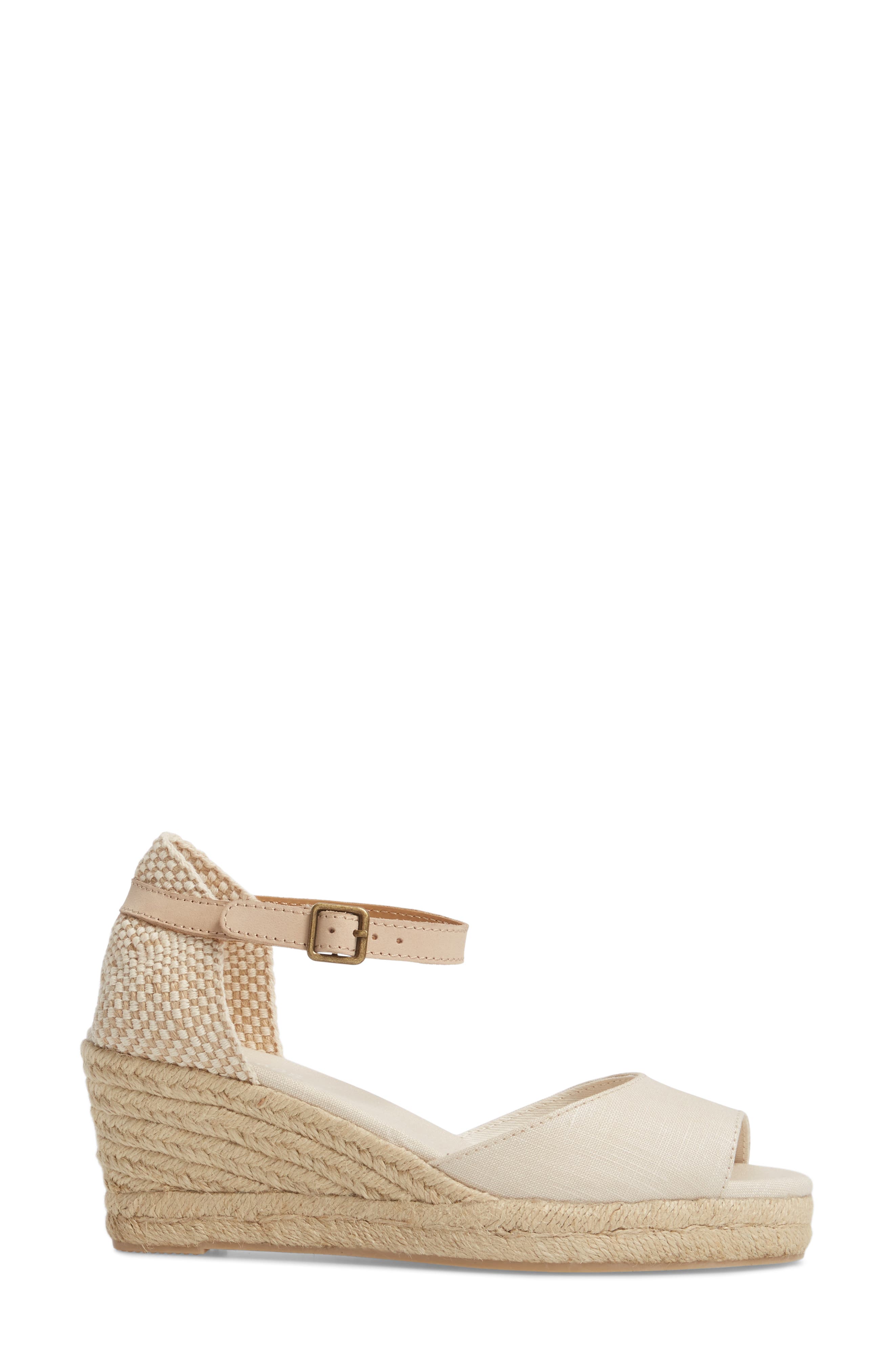 Espadrille Wedge Sandal, Alternate, color, BLUSH FABRIC