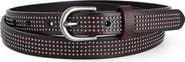 OLD TREND Stud Genuine Leather Slim Studded Everyday Belt
