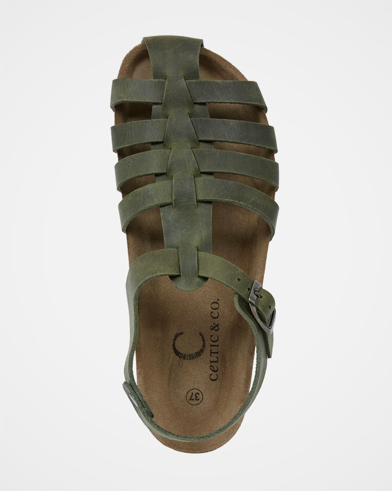 Celtic & Co. Fisherman's Sandal, Alternate, color, Olive