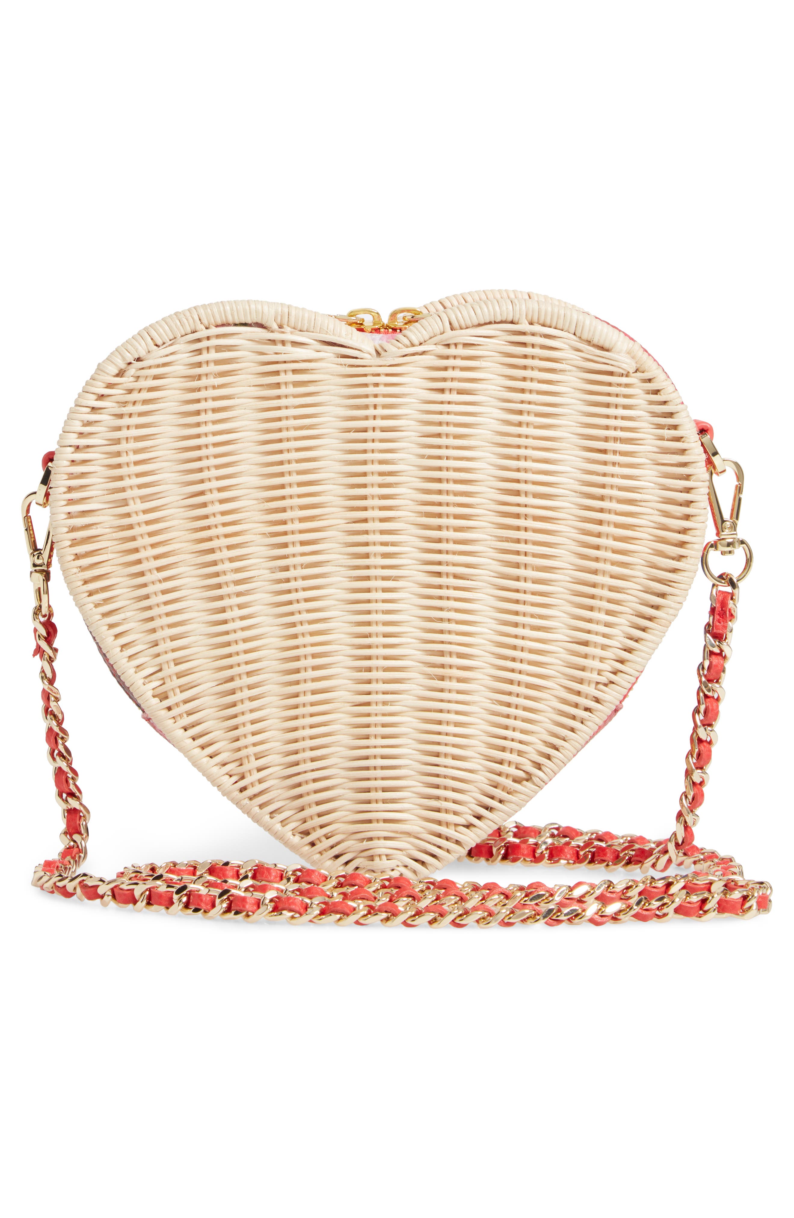 TED BAKER LONDON Heart Wicker Crossbody Bag, Alternate, color, 