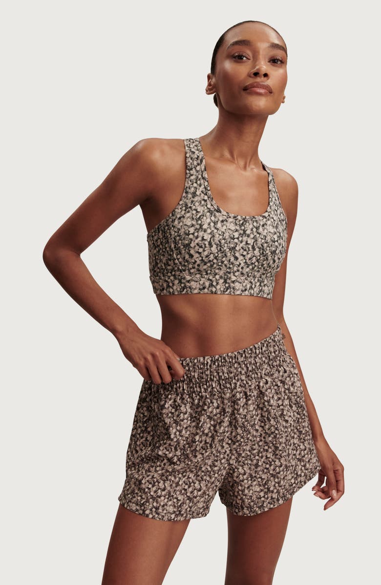 Varley Kallin Running Shorts, Alternate, color, Dappled Floral