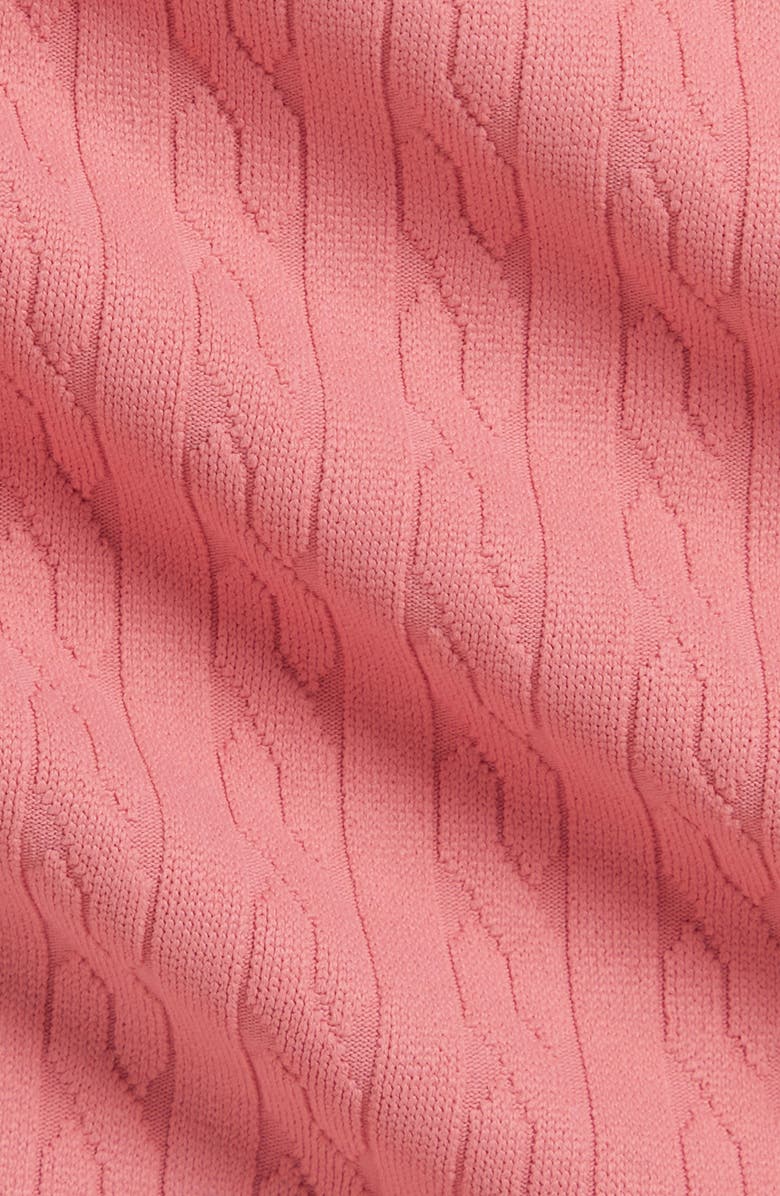 Ralph Lauren Kids' Cable One-Piece Swimsuit, Alternate, color, Desert Rose