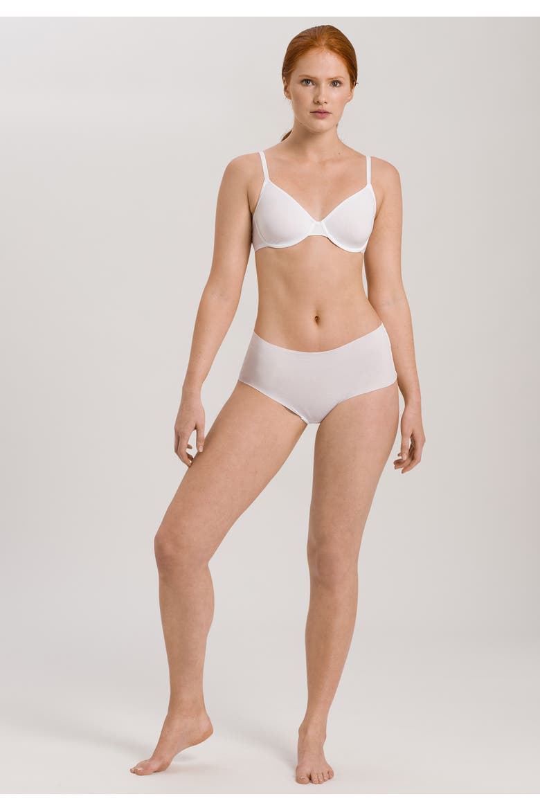 Invisible Cotton Cotton Full Brief, Alternate, color, White