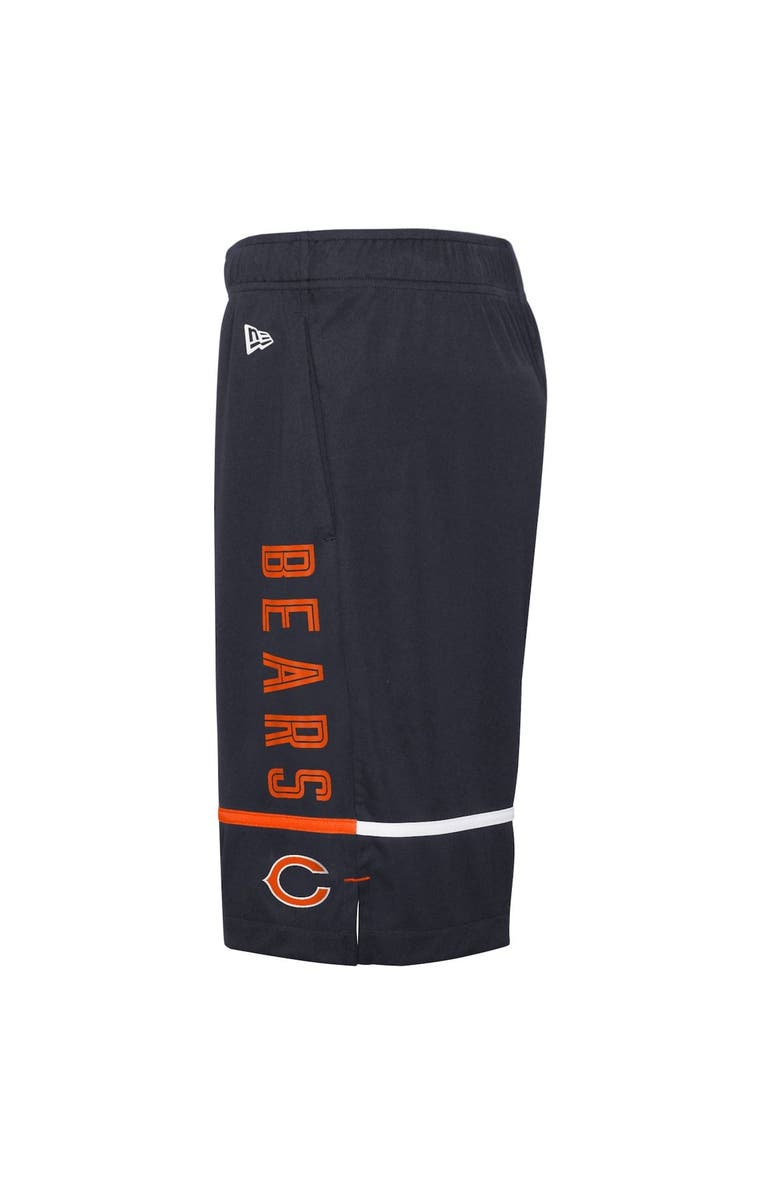 New Era Men's New Era Navy Chicago Bears Combine Authentic Rusher Training Shorts, Alternate, color, 