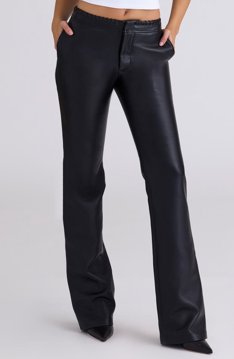 HOUSE OF CB Adara Faux Leather Pants, Main, color, Black