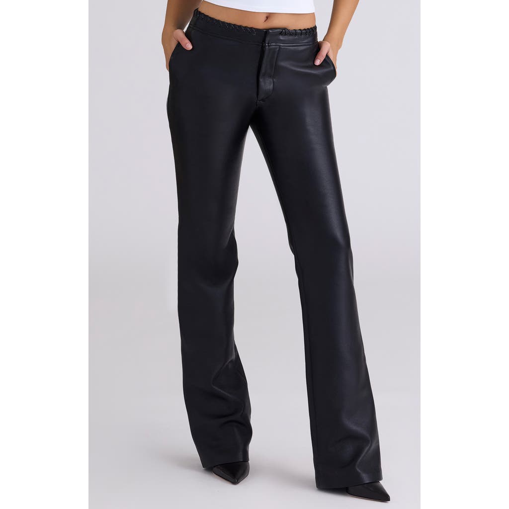 House Of Cb Adara Faux Leather Pants In Black
