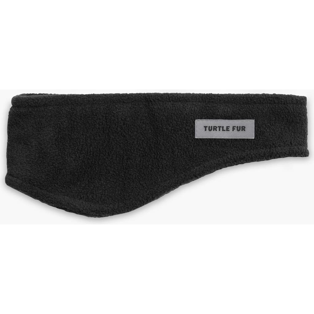 Turtle Fur Bang Band Fleece Headband In Black