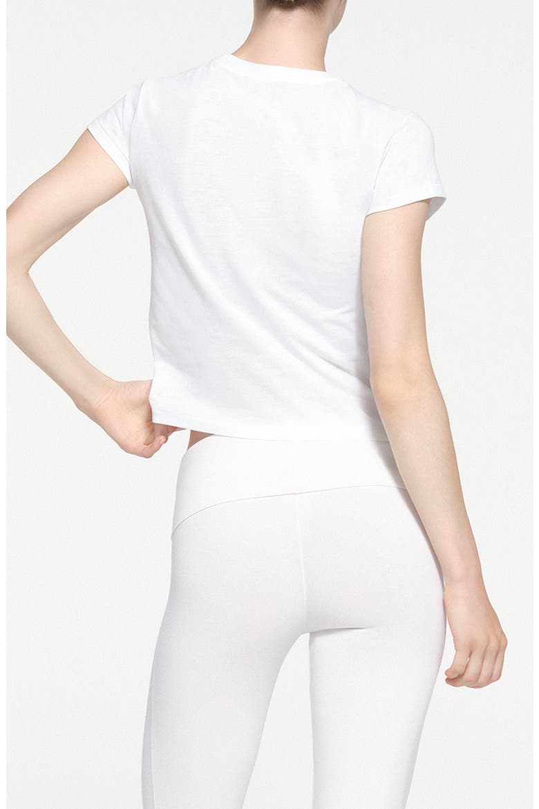 Relaxed Shrunken T-Shirt, Alternate, color, SNOW