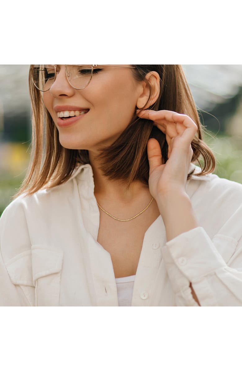 DELMAR 1.5mm Oval Ball Chain Necklace, Alternate, color,