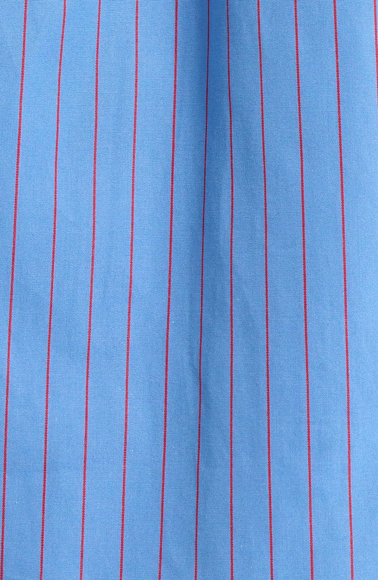 Polo Ralph Lauren Stripe Button-Up Cotton Shirt, Alternate, color, Blue-Red