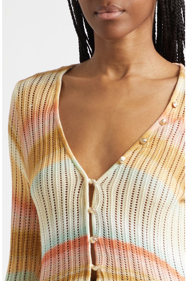 Edith Space Dyed Cardigan, Alternate, color, SUNSET MULTI