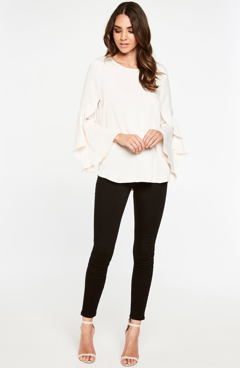 Bardot Bell Sleeve Top, Main, color, 