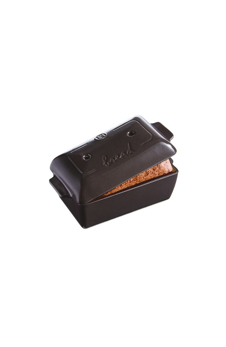 Emile Henry Bread Loaf Baker With Lid, Main, color, Charcoal