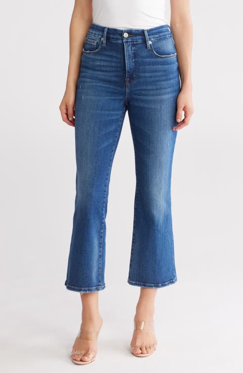 Good Legs Crop Mini Bootcut Jeans (Indigo 625) (Regular & Plus)