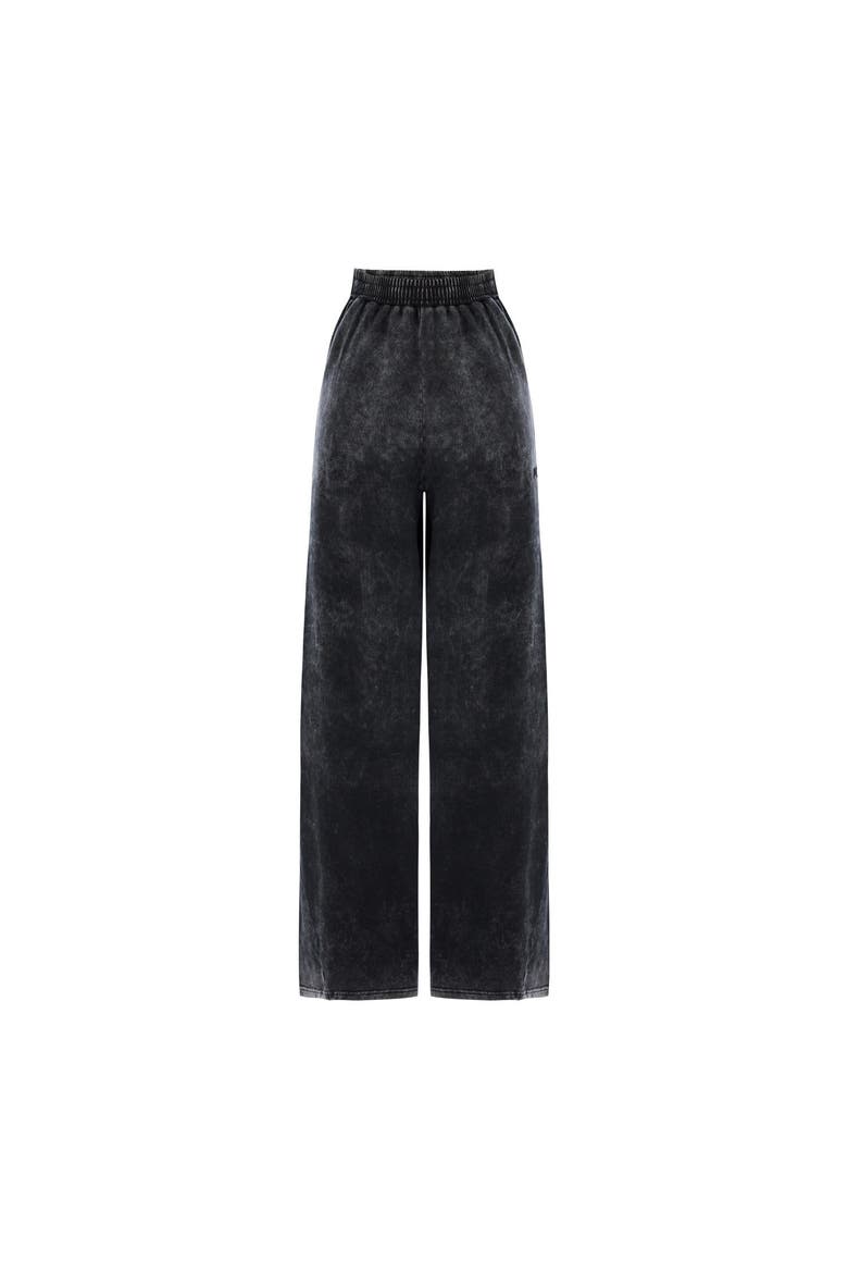 Pure Cotton Free Heaven Acid Wash  Sweatpant, Alternate, color, Black