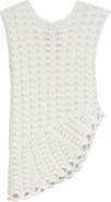 LOULOU DE SAISON Saez Asymmetric Open Knit Sweater