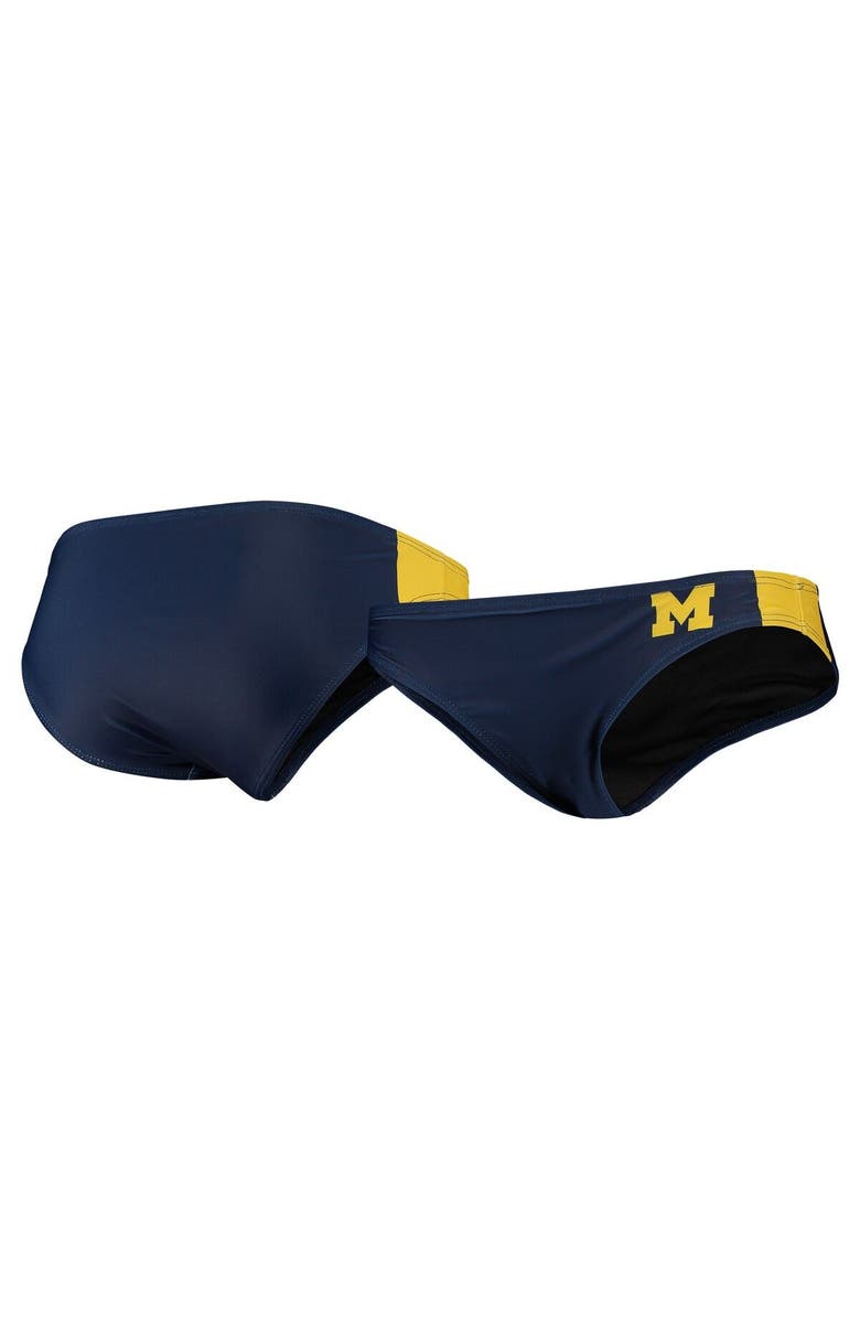 FOCO Women's FOCO Navy Michigan Wolverines Wordmark Bikini Bottom, Main, color, Navy