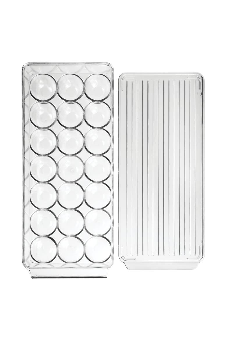 Plastic Egg Holder - Holds 21 Eggs - Set of 2 - Clear - Made in USA, Alternate, color, Clear