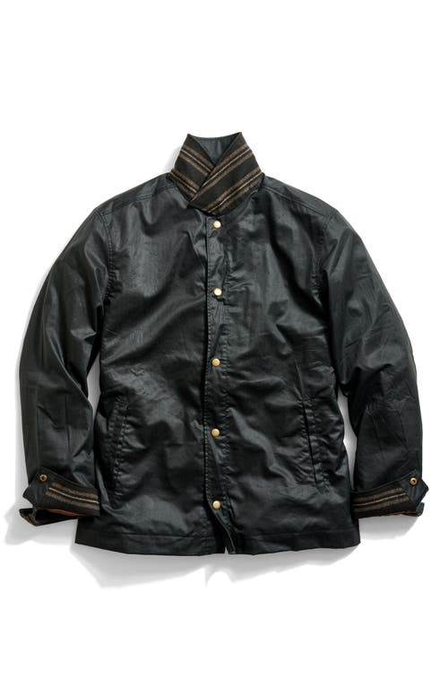 Billy Reid Harrison Water Repellent Waxed Cotton Jacket In Black