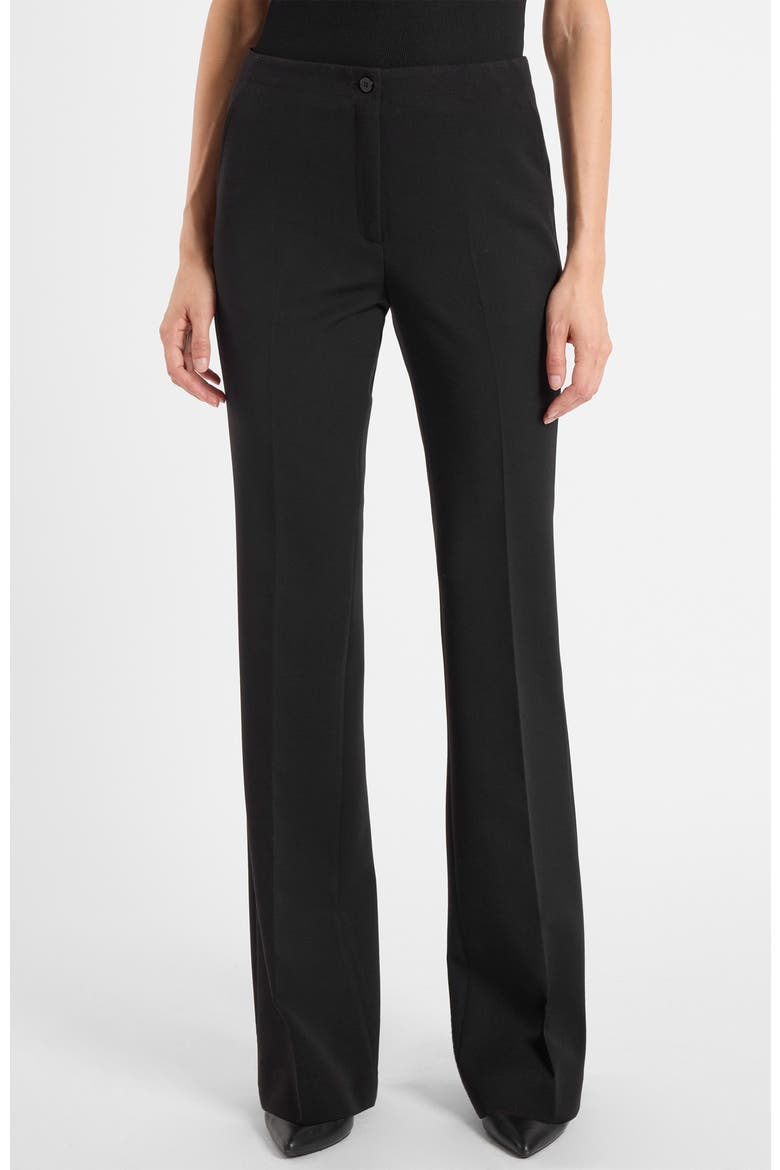Beth Mid-Rise Flared Pant, Main, color, Onyx