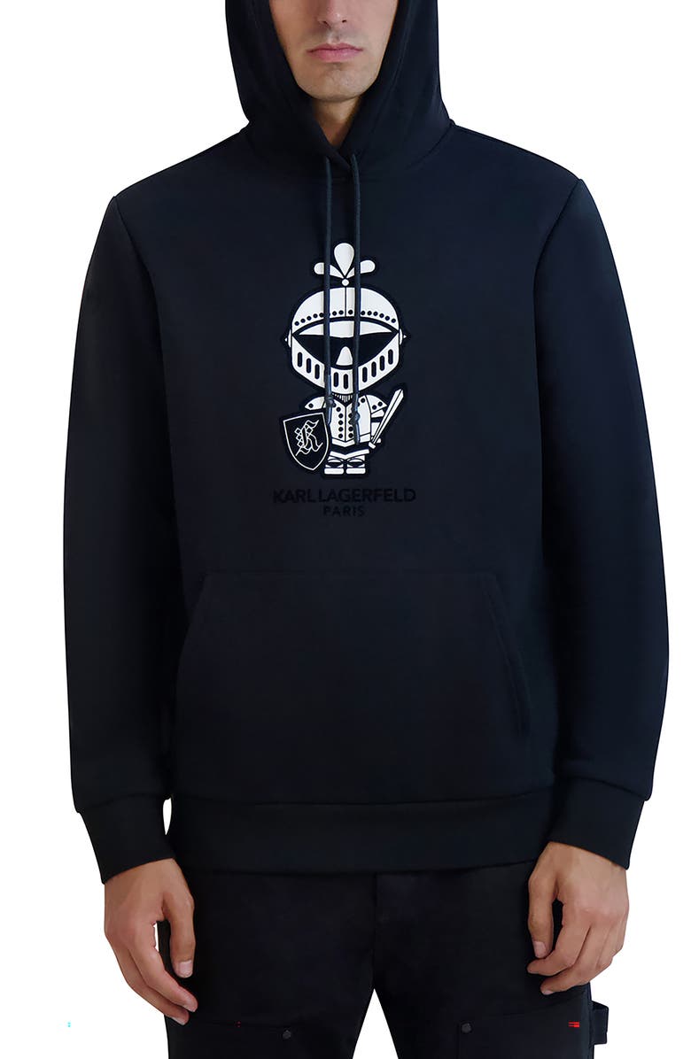 KARL LAGERFELD PARIS Karl Amour Hoodie, Alternate, color, 