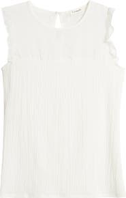 Loveappella Ruffle Clip Dot Smocked Shell