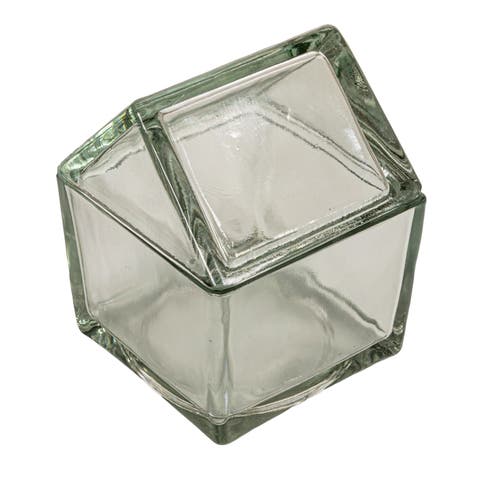 Glass House Shaped Jar with Lid