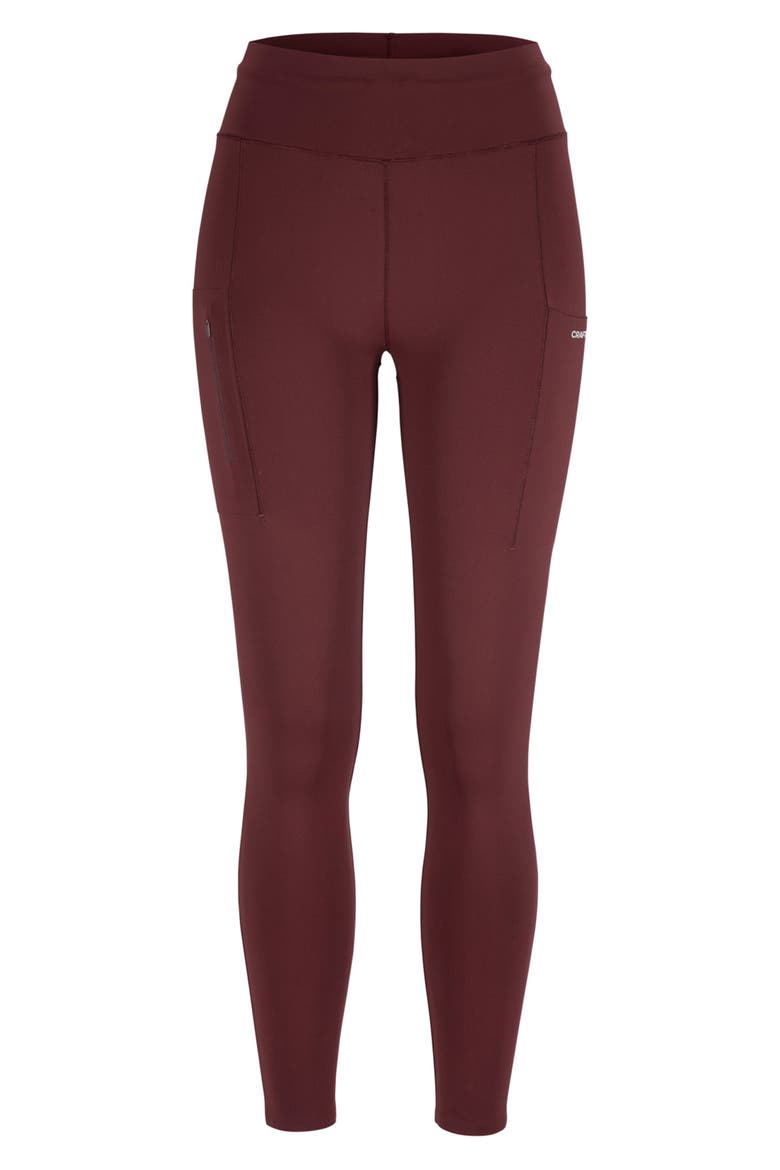 Hypervent High Waist Running Tights, Alternate, color, DARK FIG