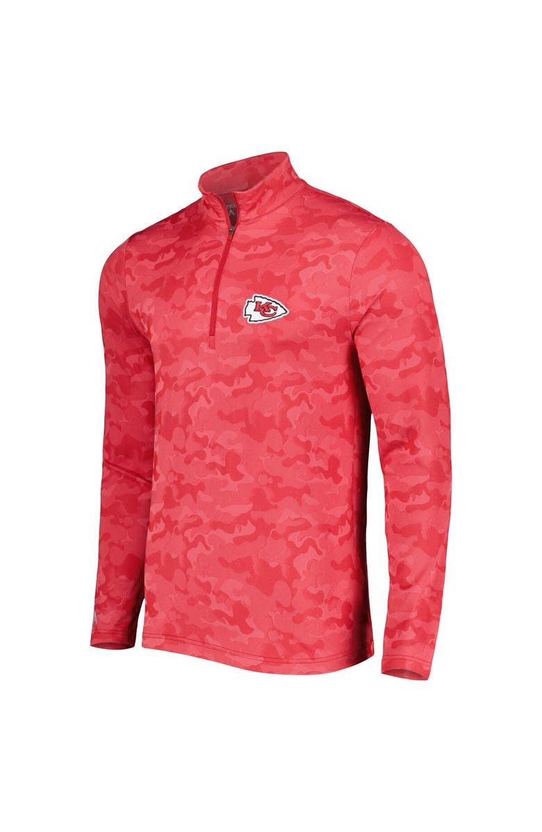 ANTIGUA Men's Antigua Red Kansas City Chiefs Brigade Quarter-Zip Sweatshirt, Alternate, color, Red