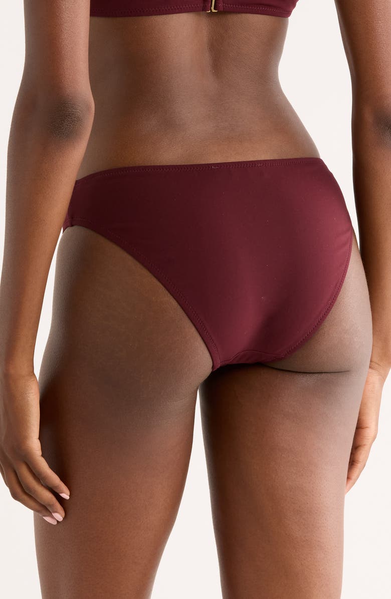 Ulla Johnson Dani Bikini Bottoms, Alternate, color, Cassis