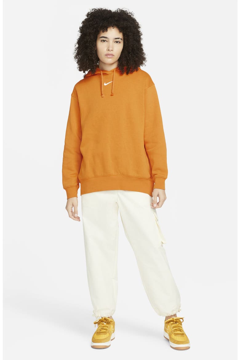 Sportswear Collection Essentials Oversize Hoodie, Alternate, color, LIGHT CURRY/ WHITE