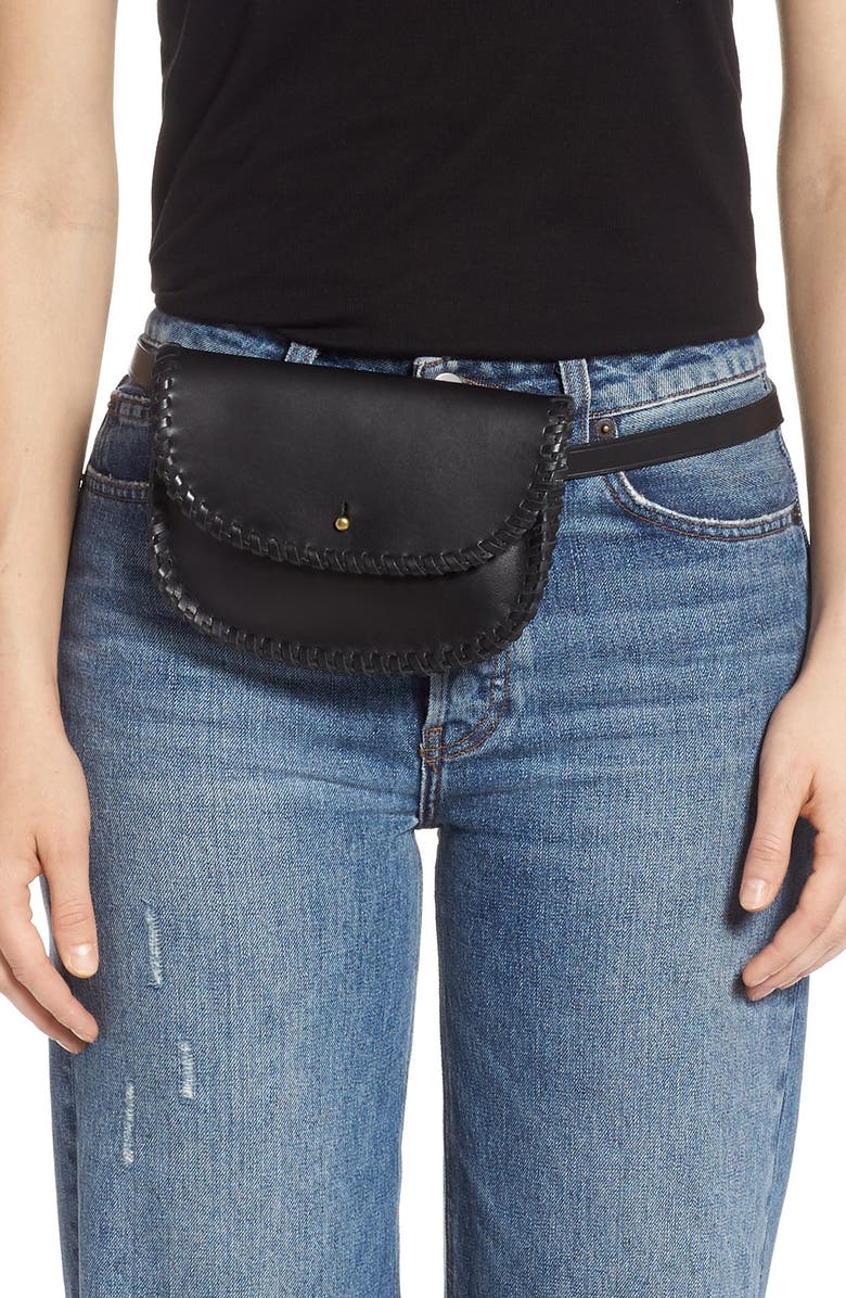 Madewell Whipstitch Belt Bag, Alternate, color,
