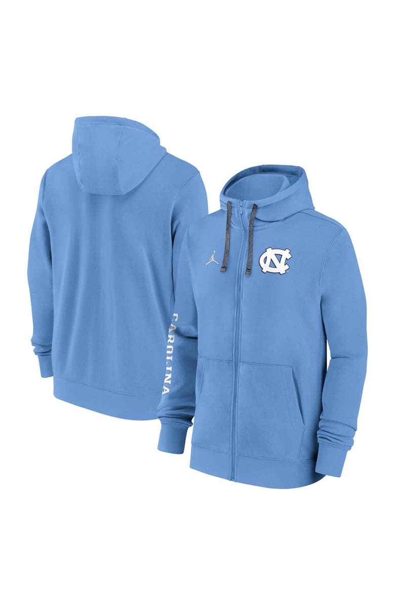 Jordan Brand Men's Jordan Brand Carolina Blue North Carolina Tar Heels 2024 Sideline Full-Zip Hoodie, Alternate, color, 
