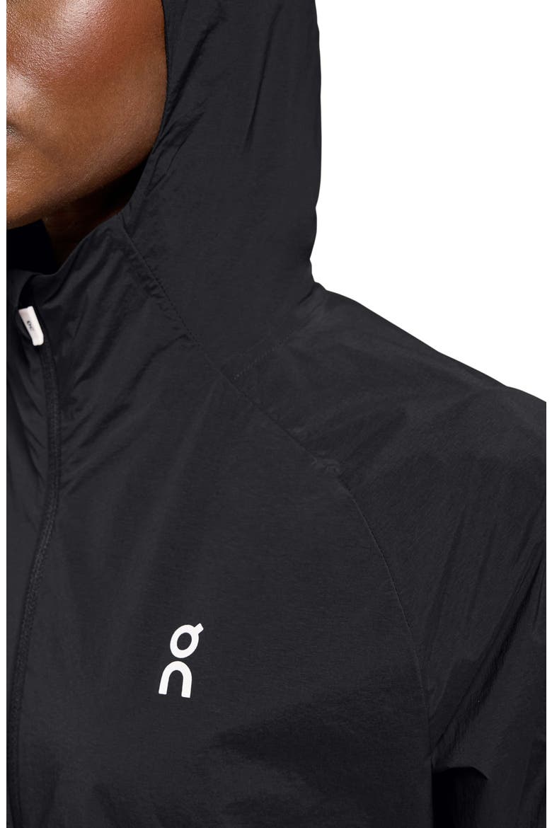 Core Hooded Packable Running Jacket, Alternate, color, BLACK