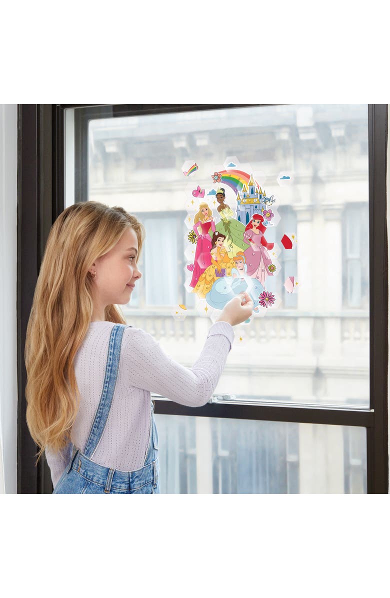 Disney Window Art Mosaic Princess 70 Pieces, Puzzle Window Clings, Alternate, color, Multicolored