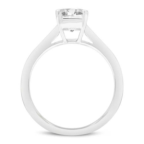 Luvmyjewelry Eris 14k White Gold Emerald Lab Grown Diamond Engagement Ring In 14k White Gold