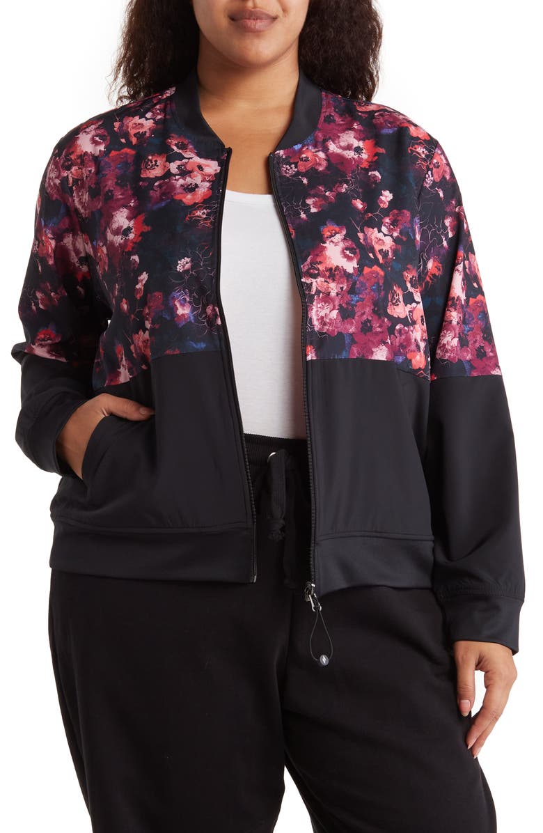 SKECHERS Skechweave Linear Floral Reversible Jacket, Main, color,