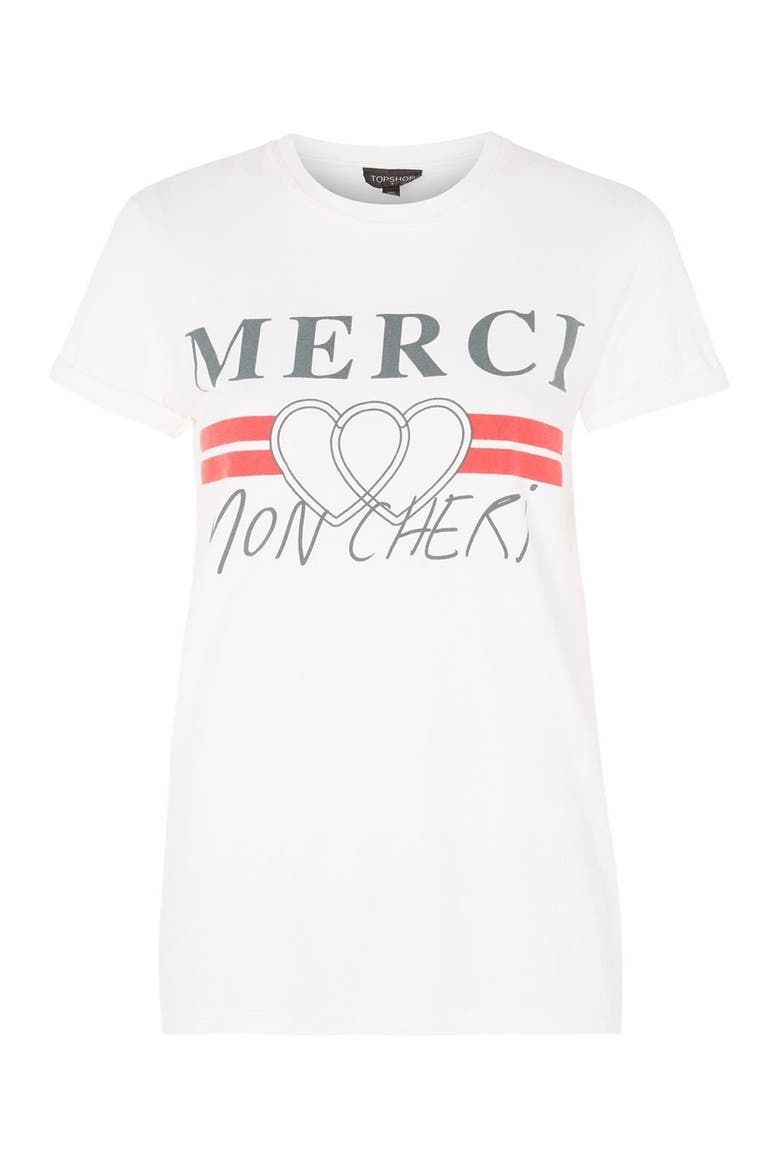 Merci Mon Cheri Tee, Alternate, color, BLACK MULTI