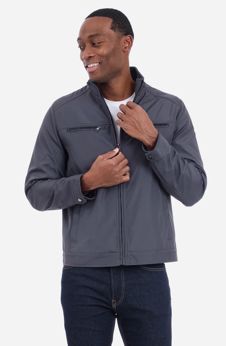 Michael Kors Hipster Water Resistant Softshell Jacket, Alternate, color, Charcoal