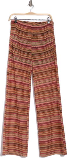 Open Stitch Wide Leg Pants