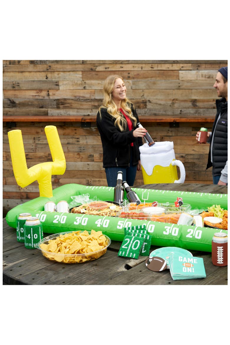 Football Field Inflatable Cooler, Alternate, color, GREEN