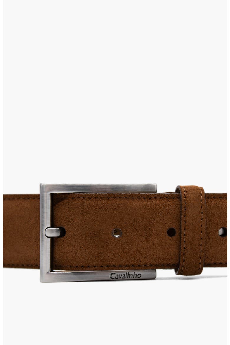 Classic 544 Suede Belt, Alternate, color, Camel Brown