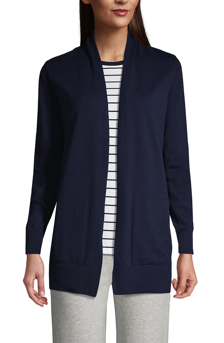 Long Sleeve Open Long Cardigan Sweater